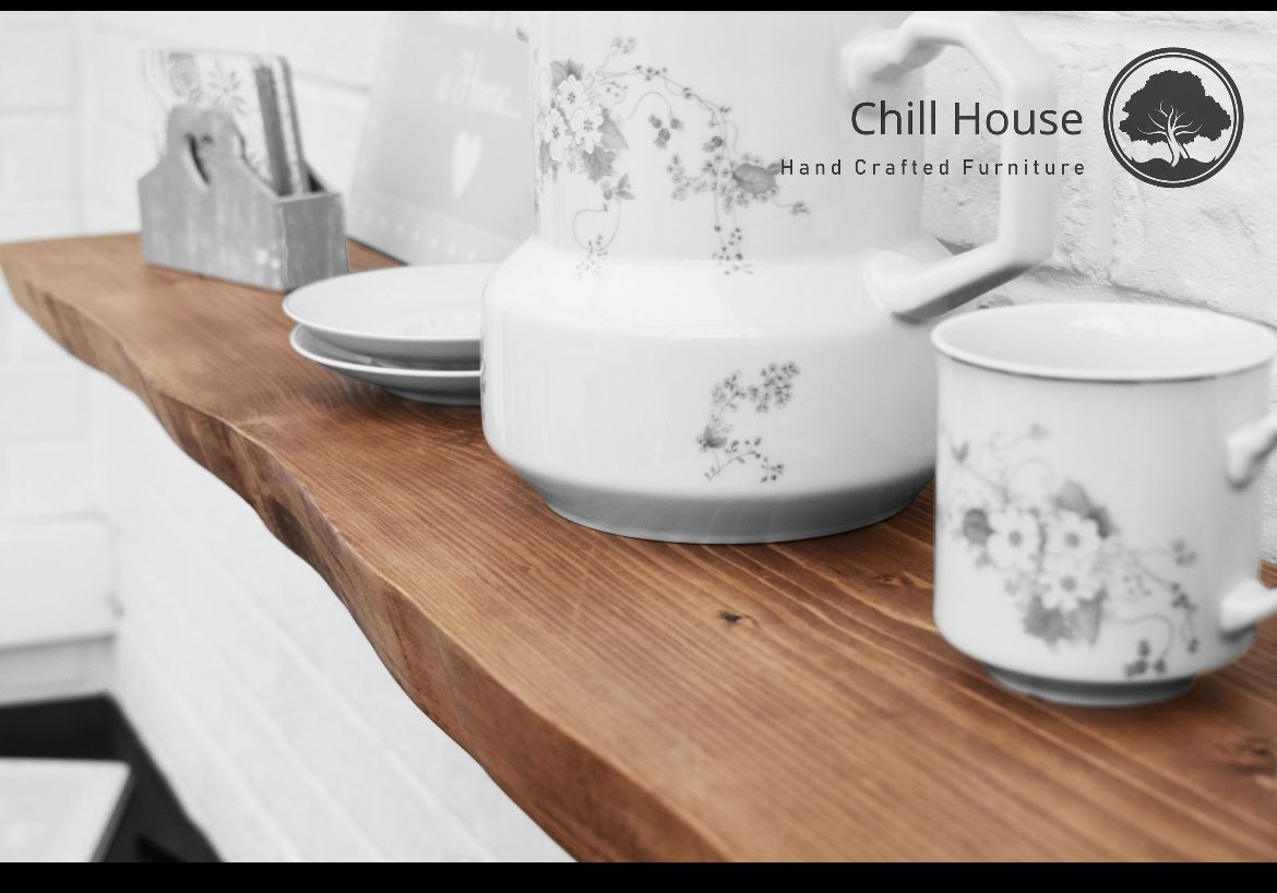 Solid Wood Shelf Oak, Live Edge 180cm (5’10”) for Sale in San Diego