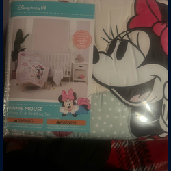 Minnie Mouse crib bedding set 3 piece set