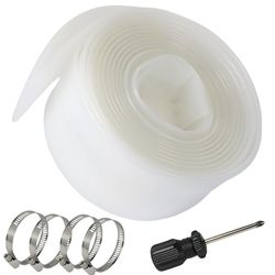 2 INCHE X 32 FT TRANSPARENT POOL BACKWASH HOSE WITH CLAMPS