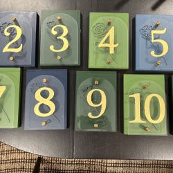 Wedding Table Numbers