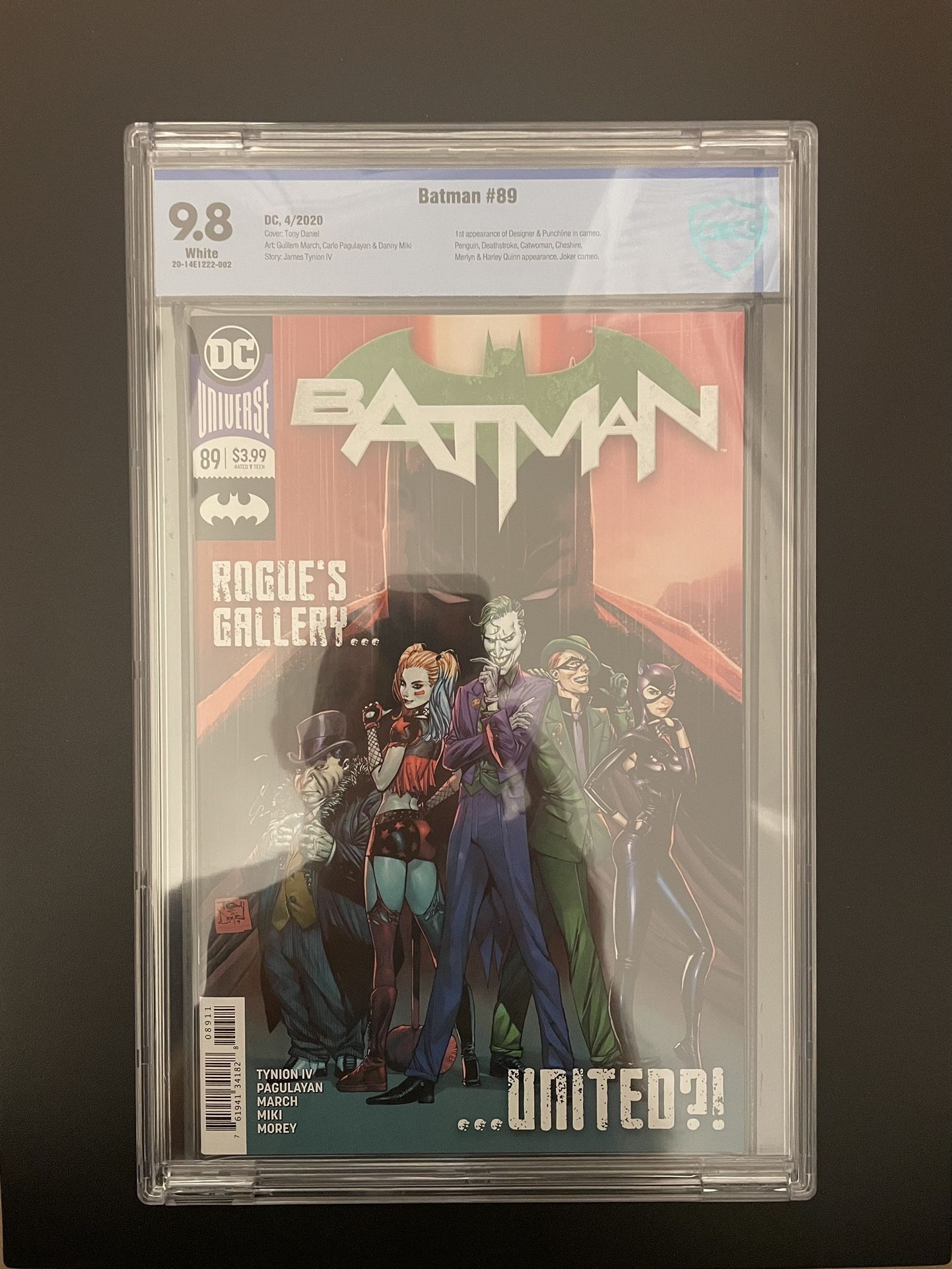 Batman #89 - 1st print! - CBCS (like CGC) 9.8! Crystal clear slab