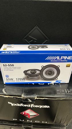 Alpine S series 5.25 inch speakers 170 watts max power