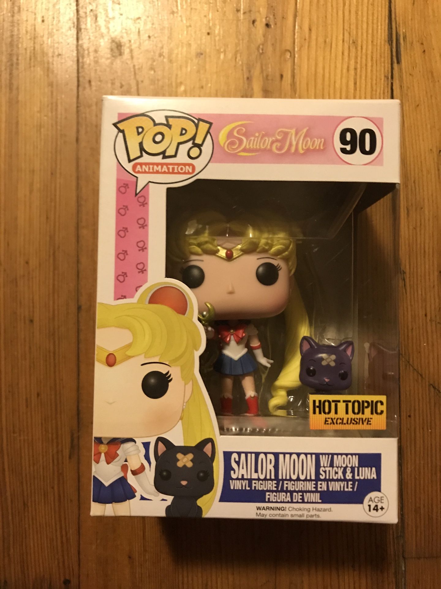 Funko Pop! Sailor Moon w/Moon Stick & Luna (Hot Topic Exclusive)