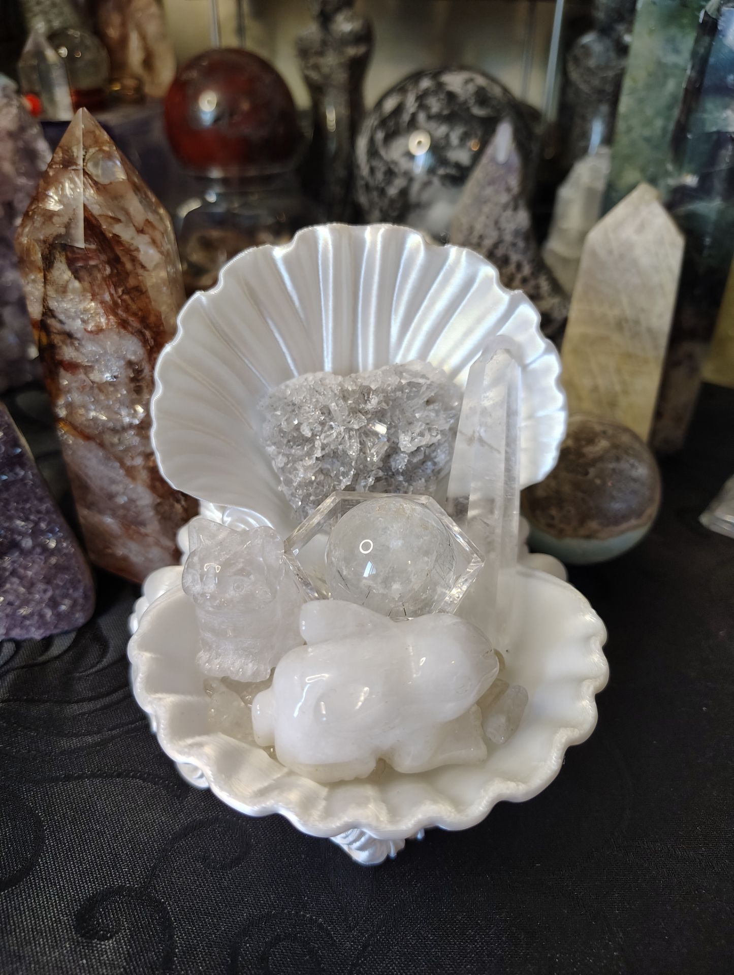 Clear Crystal mix Mother's Day Gift Basket