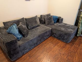 Gray Boneless Modular Amazon Couch