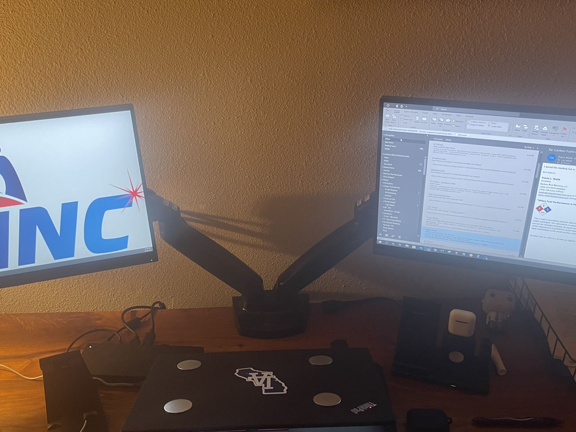 Dual Monitor Arms/Stand - Brand New