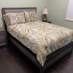 NEW QUEEN BEDROOM SET/ BED/MATTRESS/ 2 NIGHTSTANDS/ DRESSER/ MIRROR