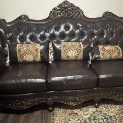 Leather Sofa Set