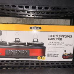 Triple Slow Cooker and Server