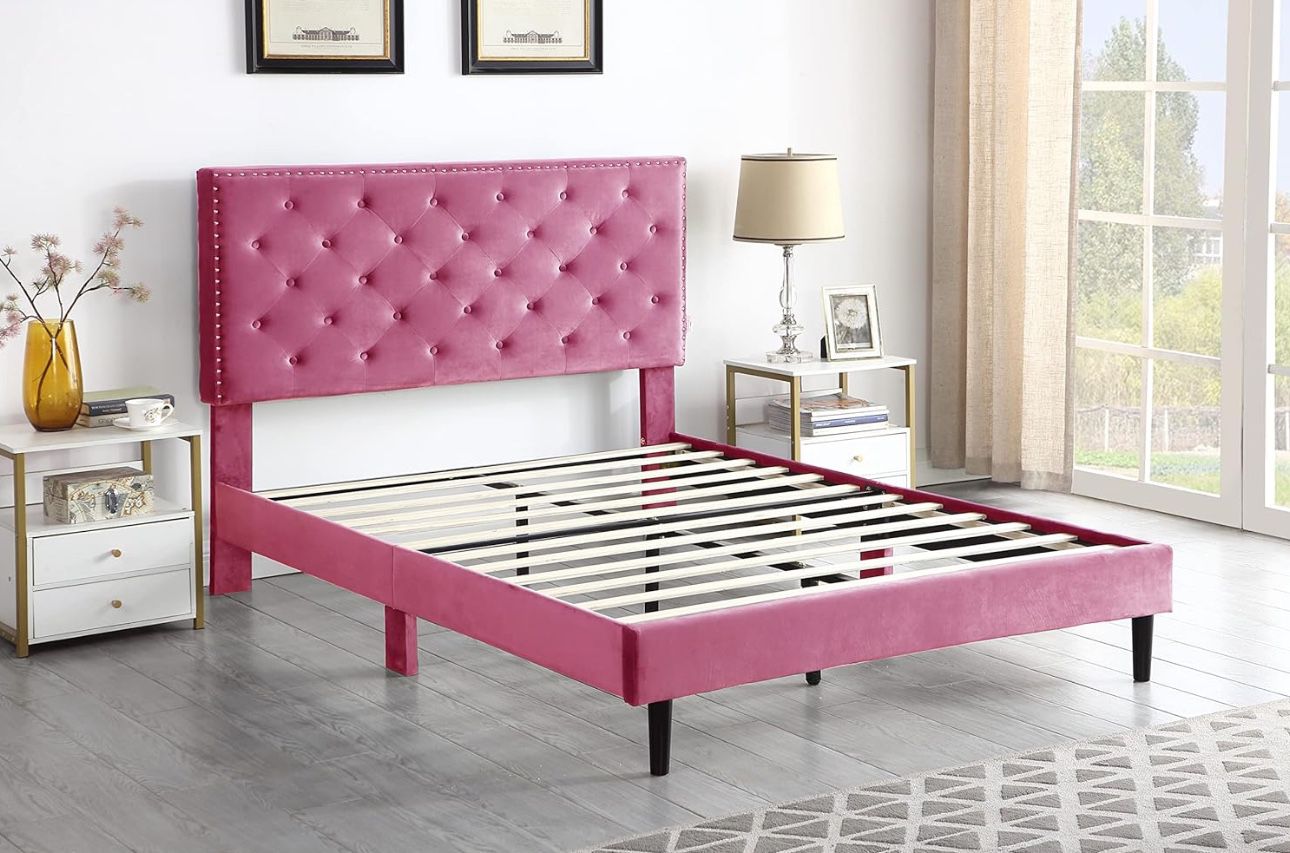 Pink Full Size Bed Frame