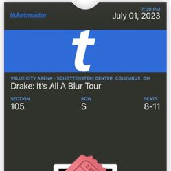 Drake It’s all a blur tickets