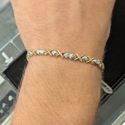 TT 7" 5mm Heart Bracelet 