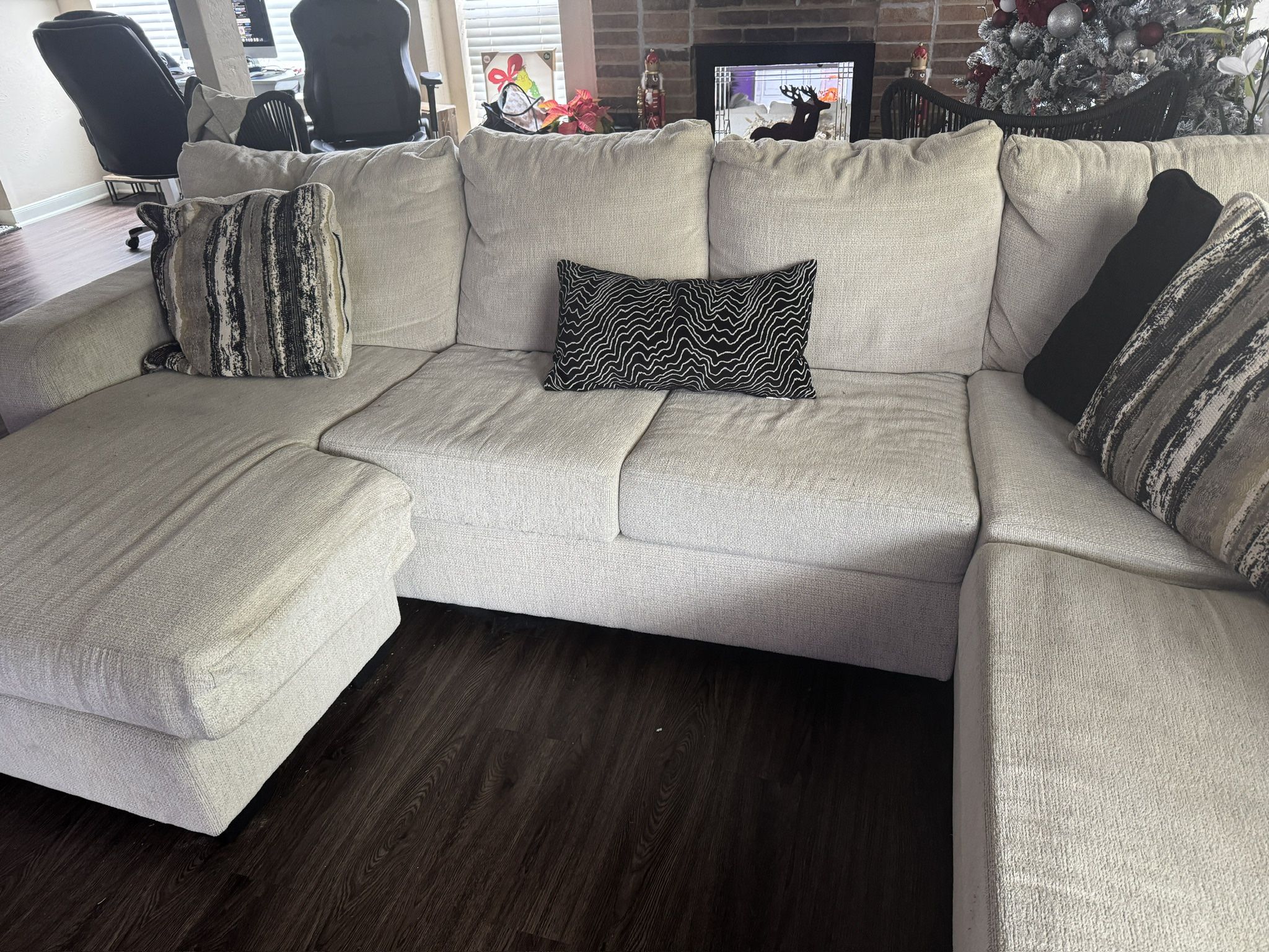 White Sectional