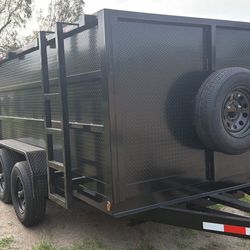 New Hydraulic Dump Trailer 6 Lugs 