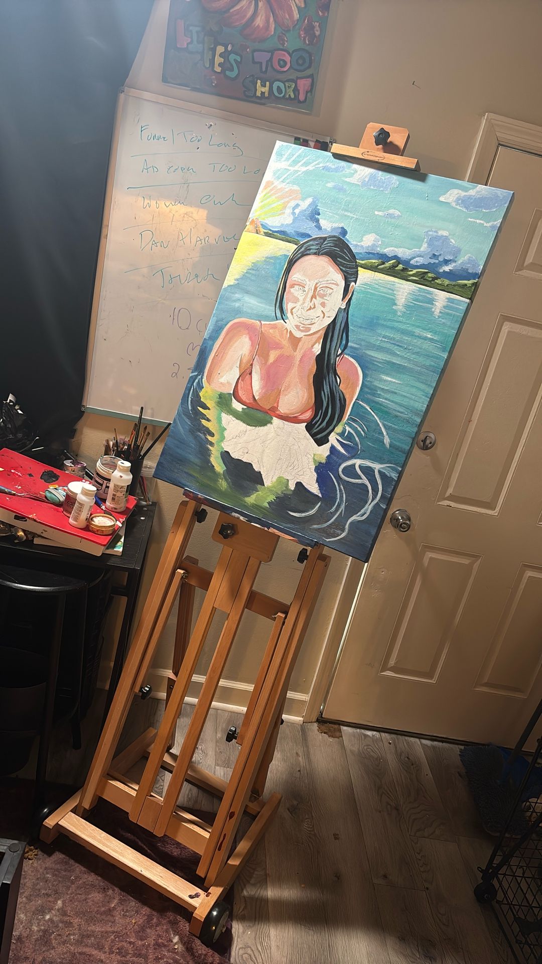Pro Painting Easel - Rolling Adjustable In Every Way