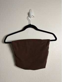 Women’s Brown Strapless Tube Top Size Small