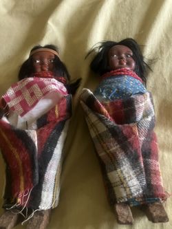 1950s Vintage Native American Indian Dolls