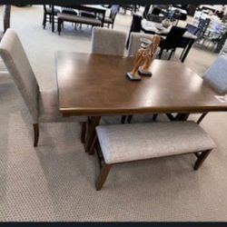 Matisse Rectangular 94-inch Wood Dining Table Light Brown$10 Down Payment And Financing Available