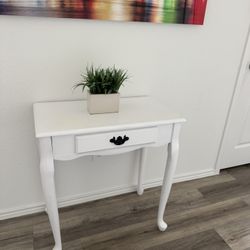 White Console Table Mesa Consola Blanca