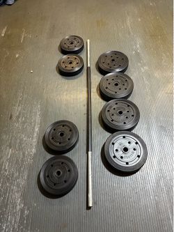 FREE 100 lb. Weight Set with Bar