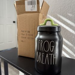 Rae Dunn Frog Breath Canister 