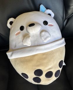 Avocatt Polar Bear Boba Plushie