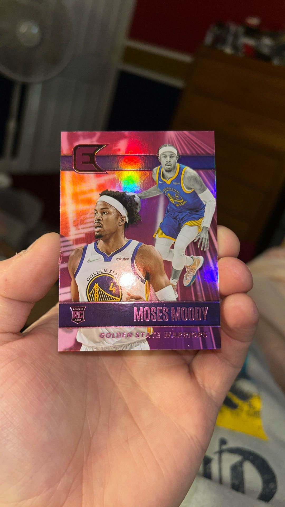 2021-22 Chronicles Essentials Moses Moody Pink #319 Rookie RC Warriors