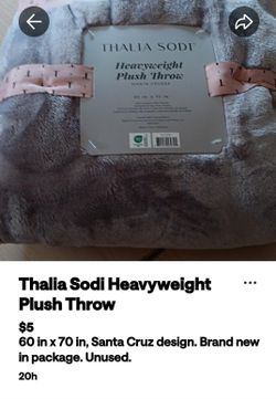 Thalia Sodi Heavyweight Plush Throw