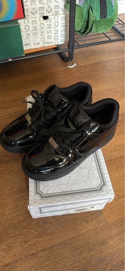 BAPE Bapesta Low-Top Patent Leather Sneakers