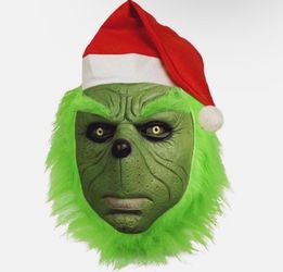 Latex Mask Horse Green Monster Santa Claus for Christmas, Halloween & Holiday