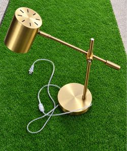 Brass Finish Adjustable Desk Lamp