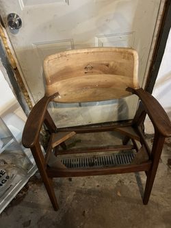 Vintage Marden Chair Chicago Danish Modern Wood MCM