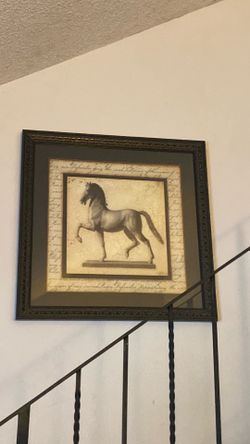 Large wall picture Sid Dickens Statuesque Horse