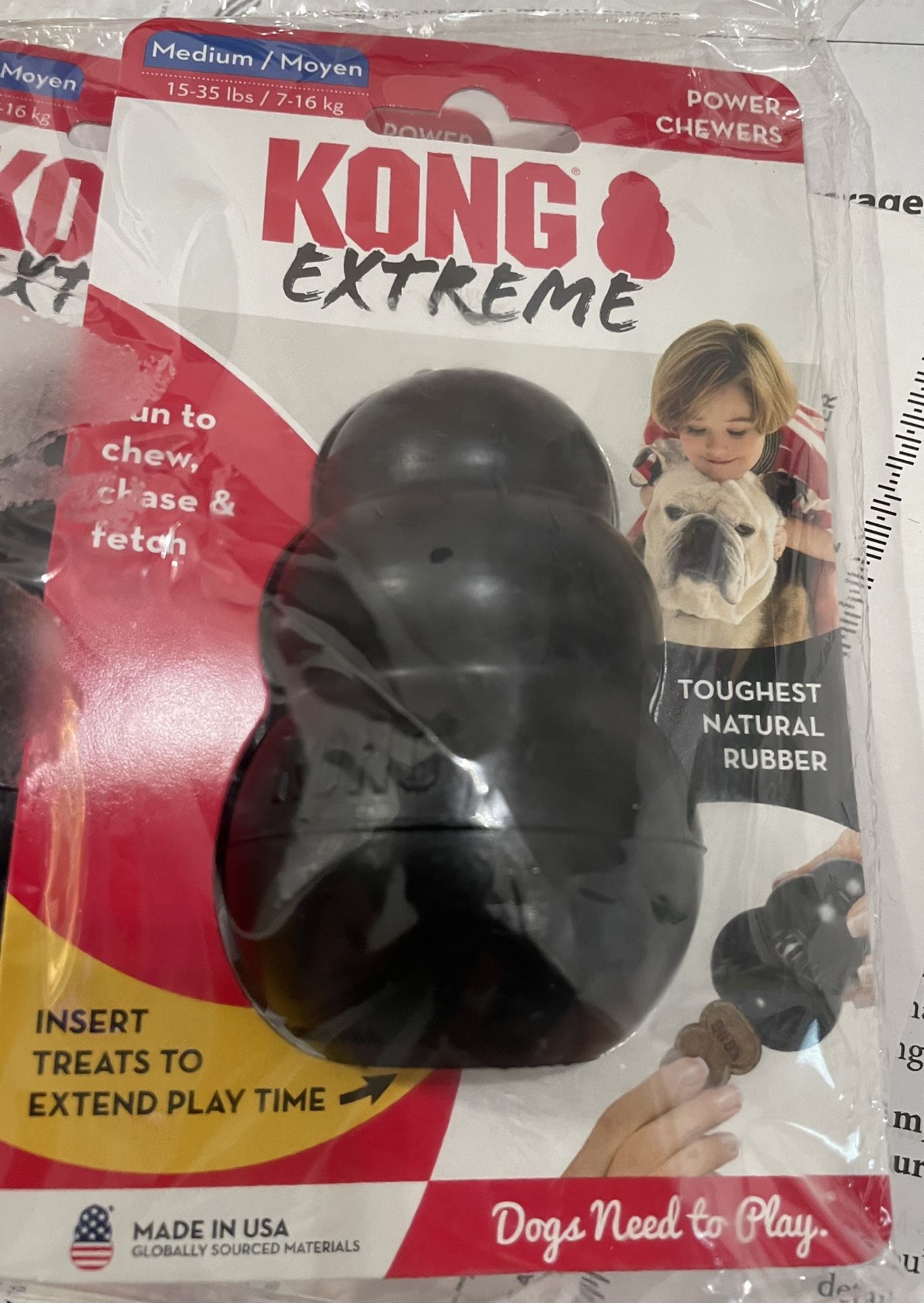 4 Medium KONG Stuff Able Dog Chews  NEW Never Opened 