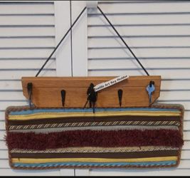 NEW Textile Art  Key Holder 🔑 AVAILABLE 🔑 See Pics