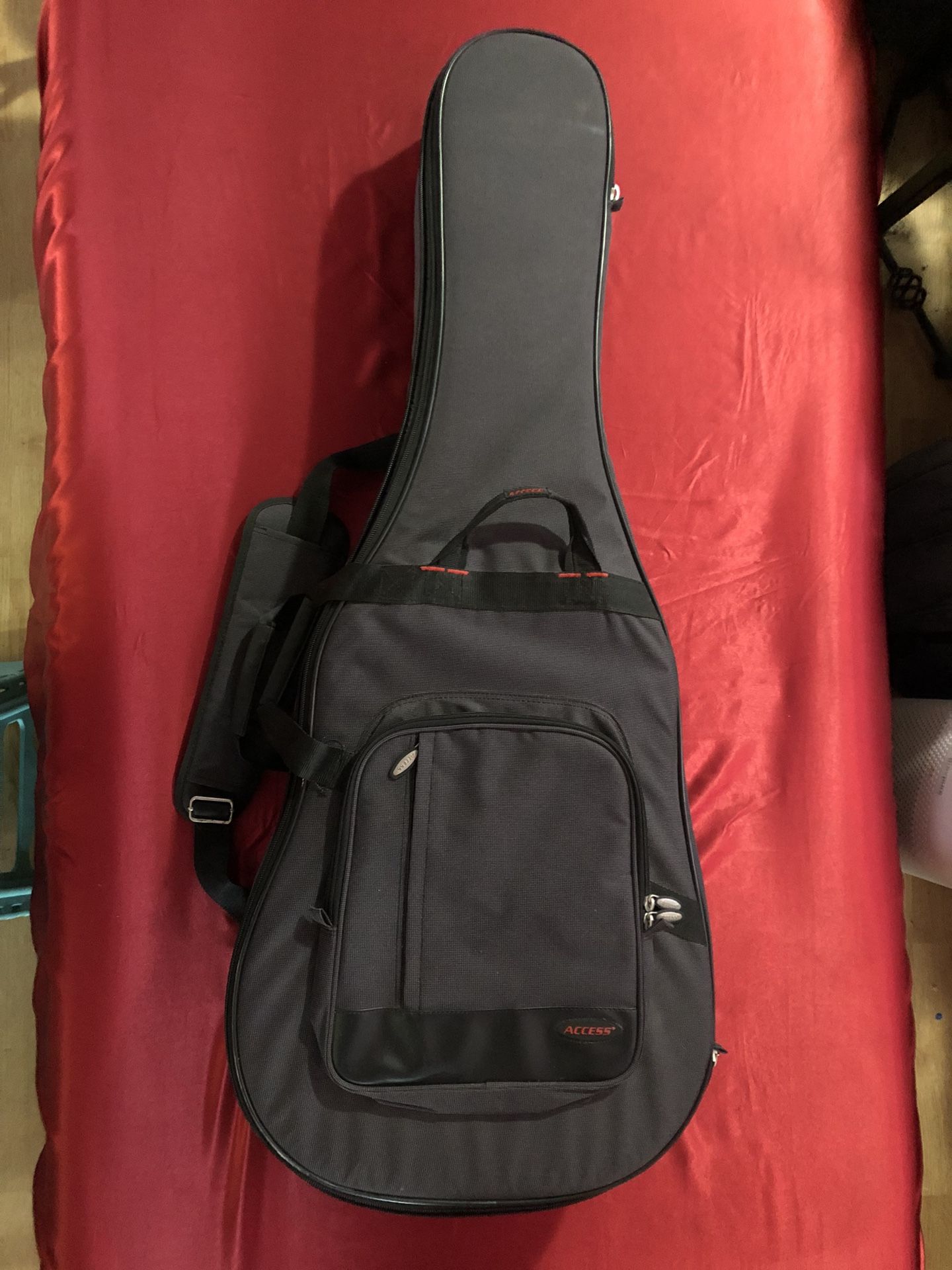 Acoustic Guitar, Case And Accessories