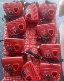 Milwaukee new 12M Charger $10 each one