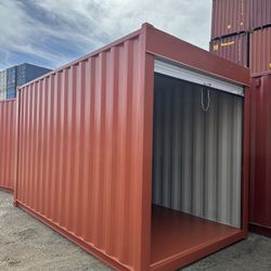 15FT STORAGE CONTAINER w/ ROLL-UP DOOR – HARD TO FIND SIZE! 