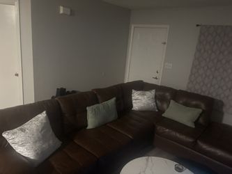 Nice Leather Sectional