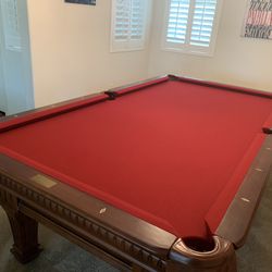 Ramsey Walnut 8x4 Pool Table With Drawer