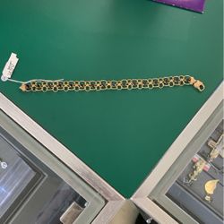 14k Gold Bracelet 8” 13.4g