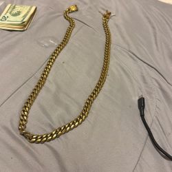 18k Gold Plated Cuban Link Chain