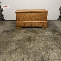Large 3 Drawer Storage Cedar Chest