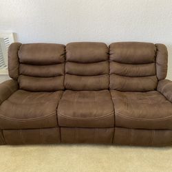 Brown Fabric Sofa!