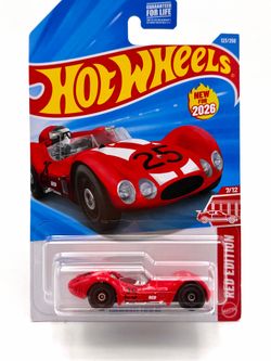 Hot Wheels RED EDITION 1:64 Scale Diecast Model - Maserati Tipo 61