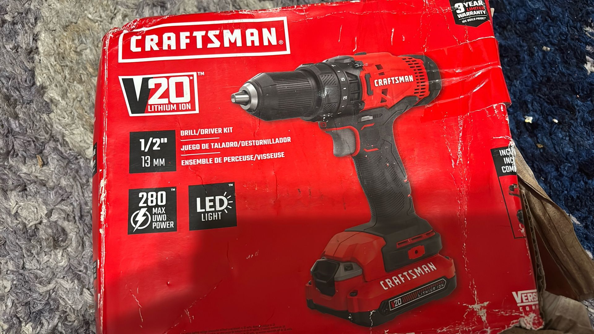 Craftsman V20 1/2 (13mm) Drill/ Driver Kit