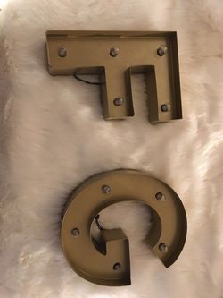 Metal letters