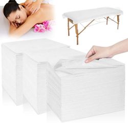 20PCS Massage Table Sheets Disposable Non Woven SPA Bed Cover Breathable Polypropylene Fabric 31" x 70" Thin, Not Waterproof