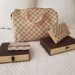 LV Damier Speedy Full Set