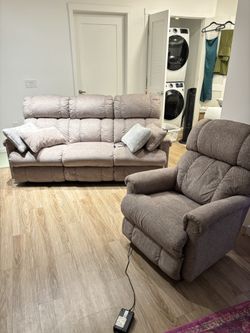 La-Z-Boy Power Recliner Chair and Couch